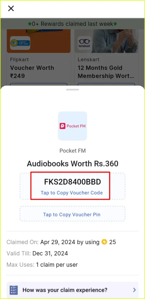claim pocket free coins