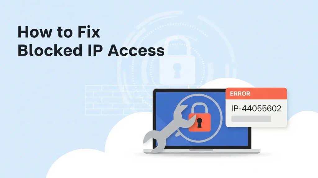 how to confirm your ip is blocked