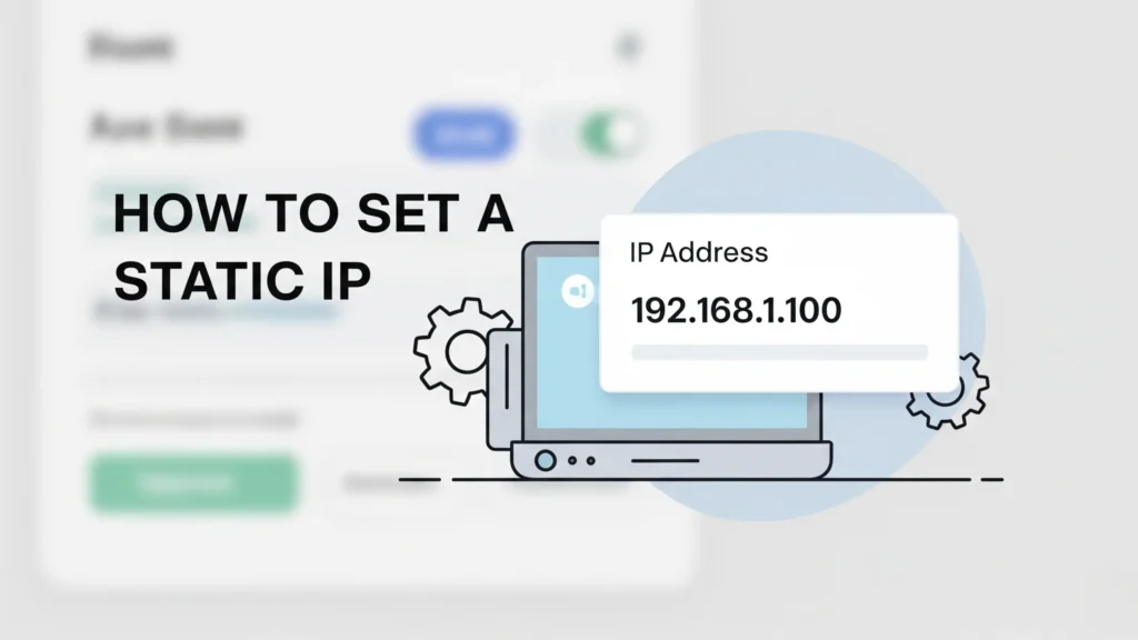 how to set a static ip